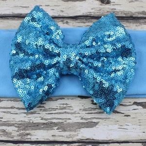 SEQUINED BOW HEAD BANDS BABY